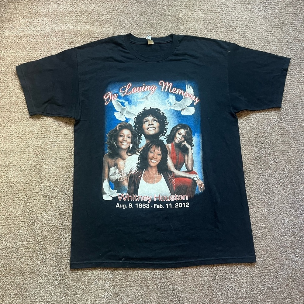 VTG ‘12 Whitney Houston Memorial Black Tee